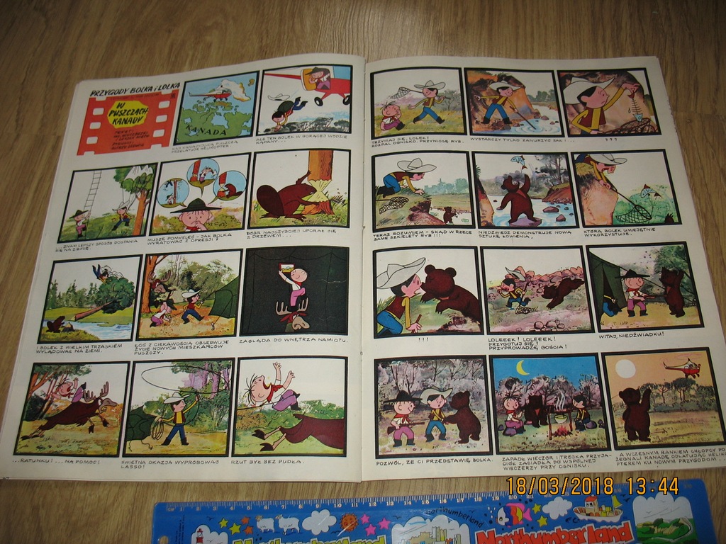 Komiks Bolek i Lolek Żniwa PLL LOT Cora