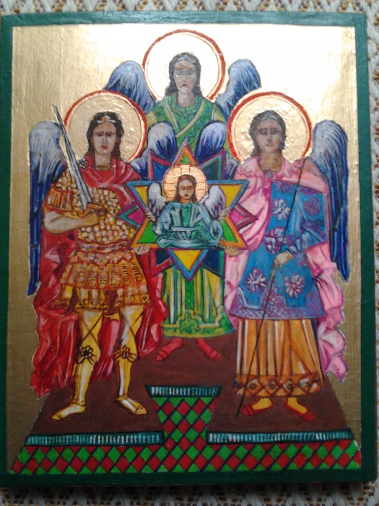 Czterej Archaniołowie ikona huculska