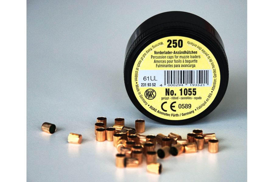 Kapiszony RWS 1055 do broni czarnoprochowej 250szt