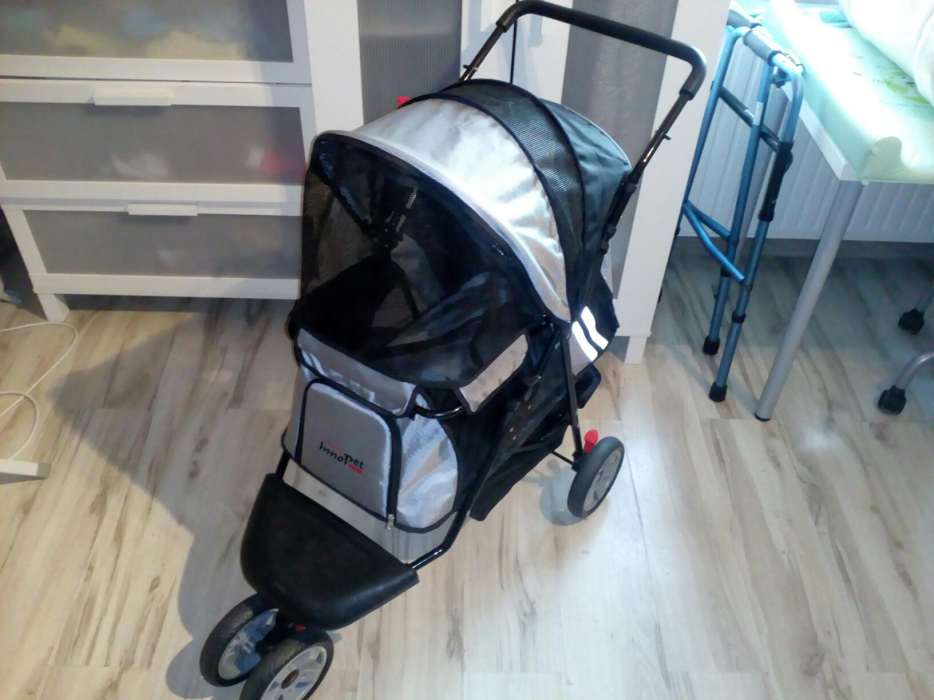 Wózek dla psa Innopet Buggy - szary - UŻYWANY 