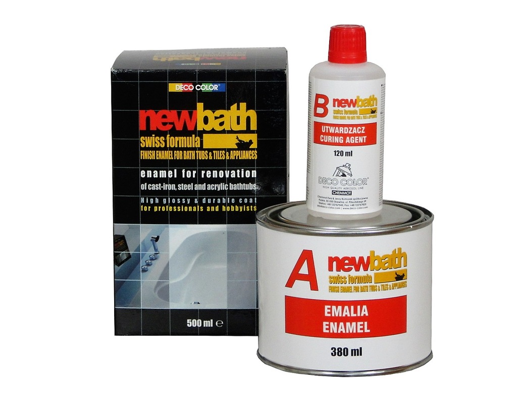 Farba dwuskładnikowa RENOWACJI WANNY 0,5L NEW BATH