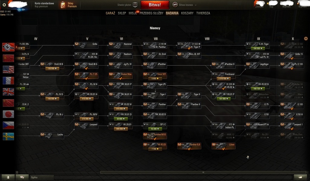 Jak Wymienić Wolne Doświadczenie W Wot Bogate konto World of tanks WOT ponad 130 czołgów - 7301751086