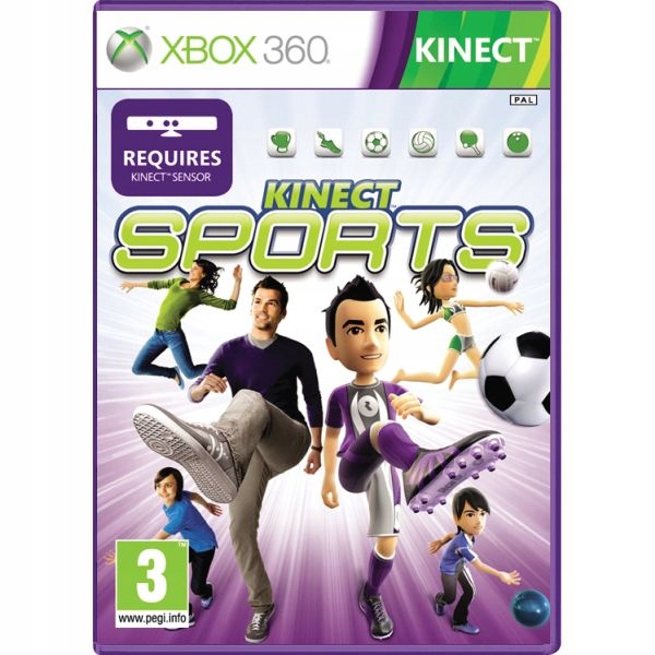 GRA KINECT SPORTS XBOX 360 12+ NOWA