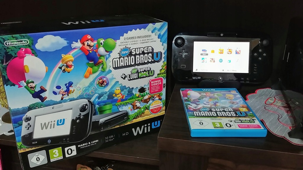 Nintendo Wii U + gry