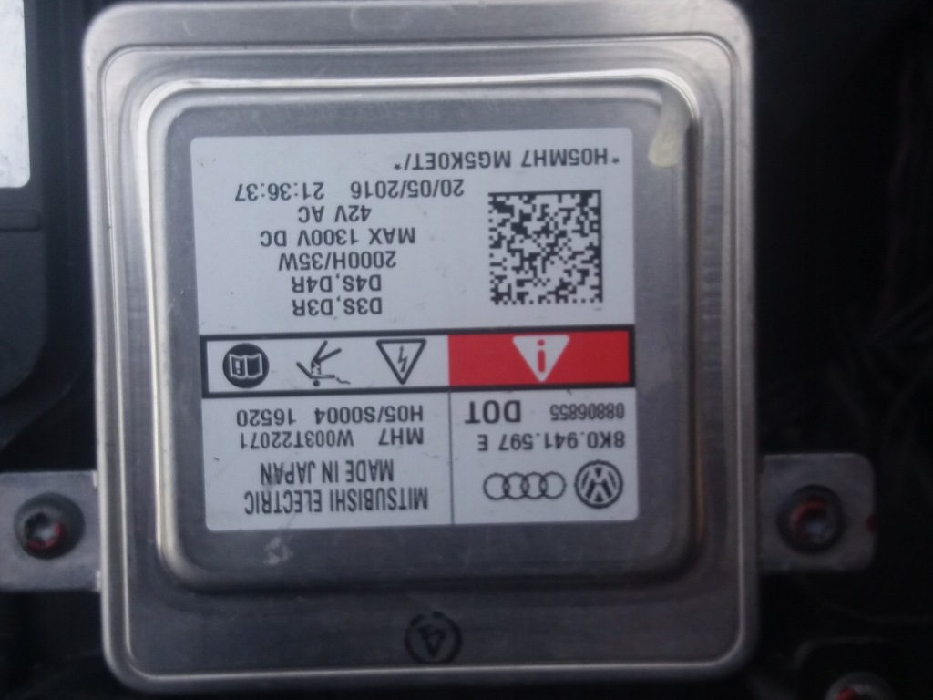 przetwornica moduł lampy golf 7 8k0 941 597 E