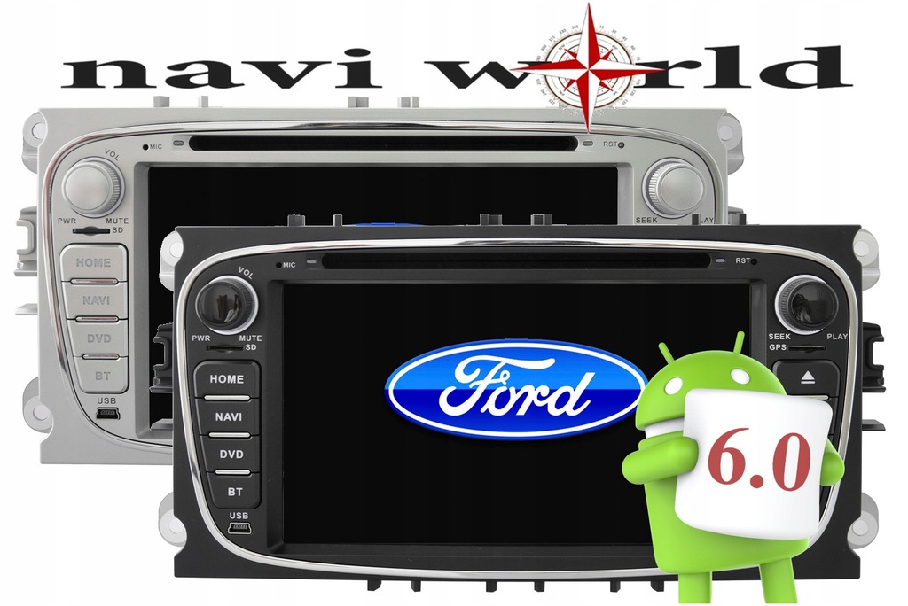 Ford CMax Android 6.0 GPS Radio Nawigacja 7' 6978335591