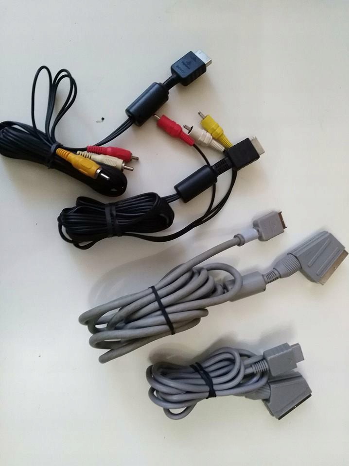 Oryginalne kable tv scart playstation psx RGB
