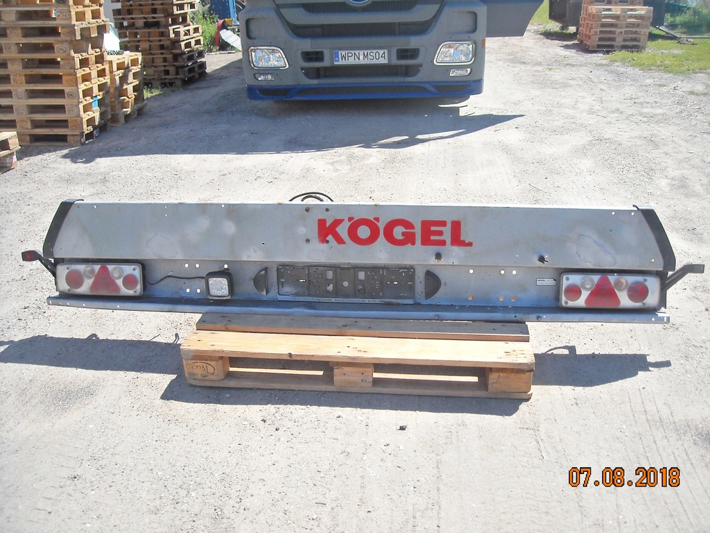 Kompletny zderzak do naczepy Kogel