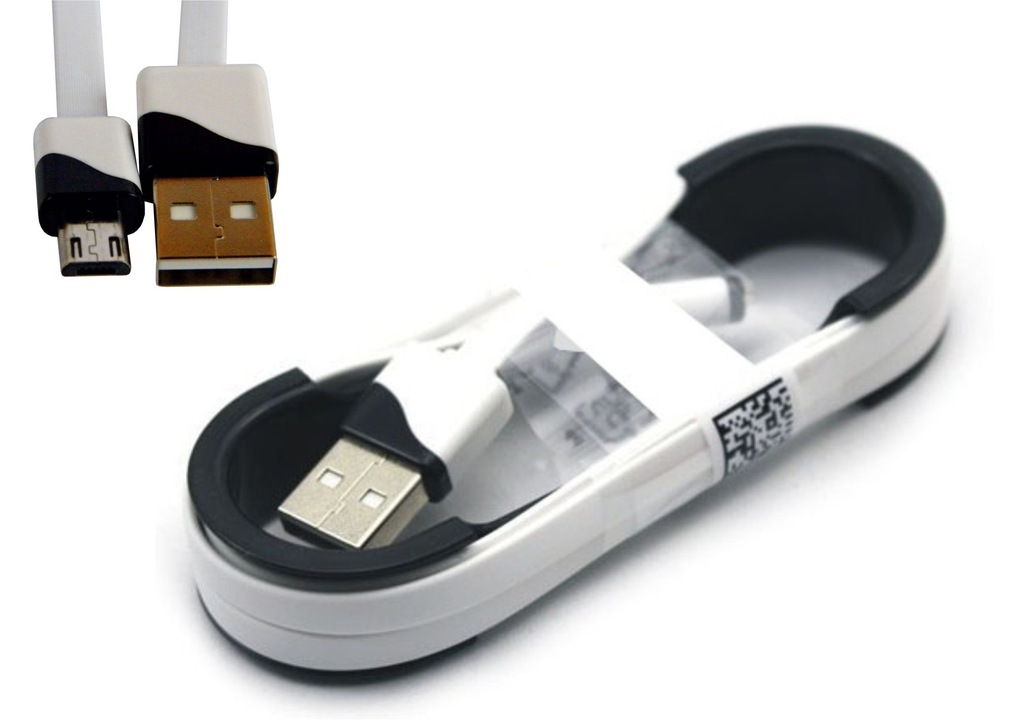 ładowarka KABEL MICRO USB PŁASKI 1m super jakość