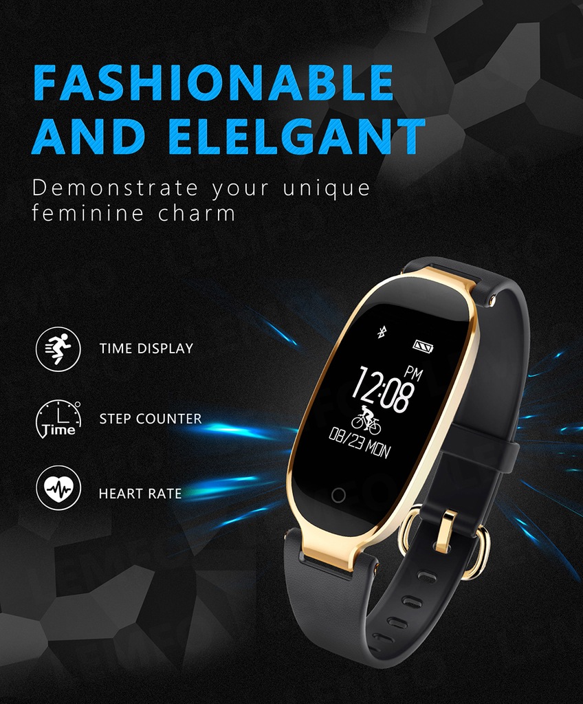 Smartband opaska sport pulsometr S3+gratis BCM!!!