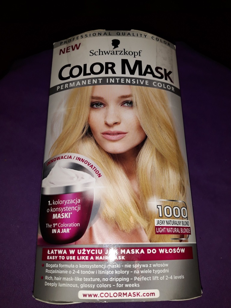 Schwarzkopf Color Mask Farba do włosów nr 1000 