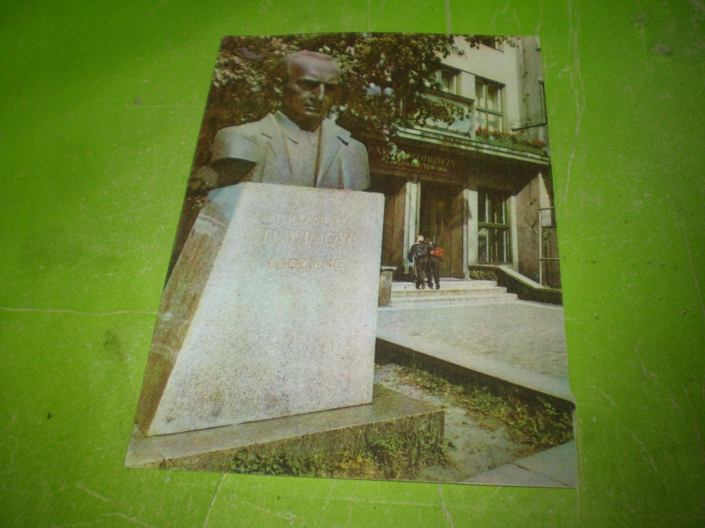 pocztówka ŁÓDŹ pomnik Tuwima