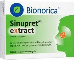 Sinupret Extract 20 tabletek ZATOKI APTEKA