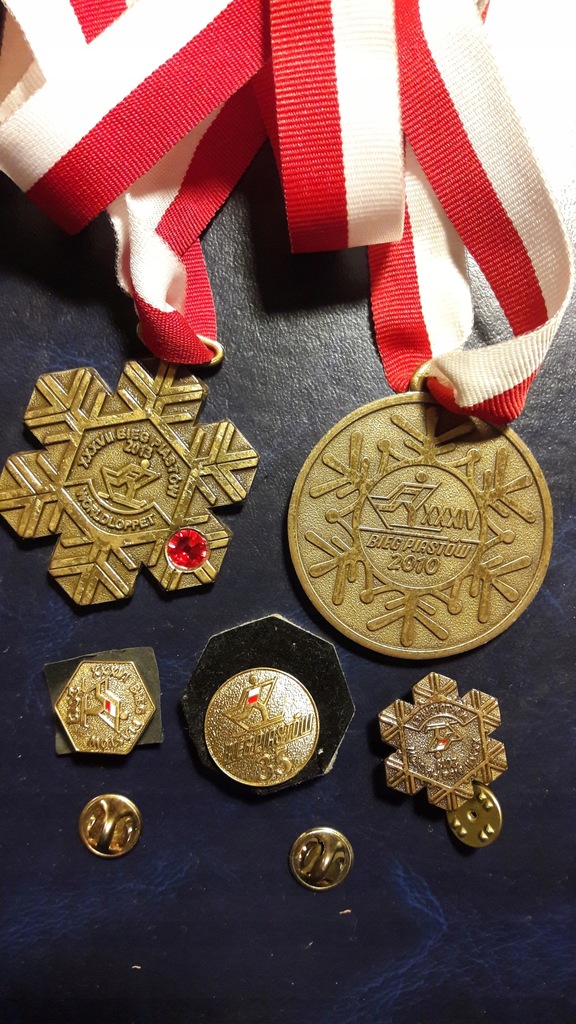 BIEG PIASTÓW MEDALE ZNACZKI 2010, 2013