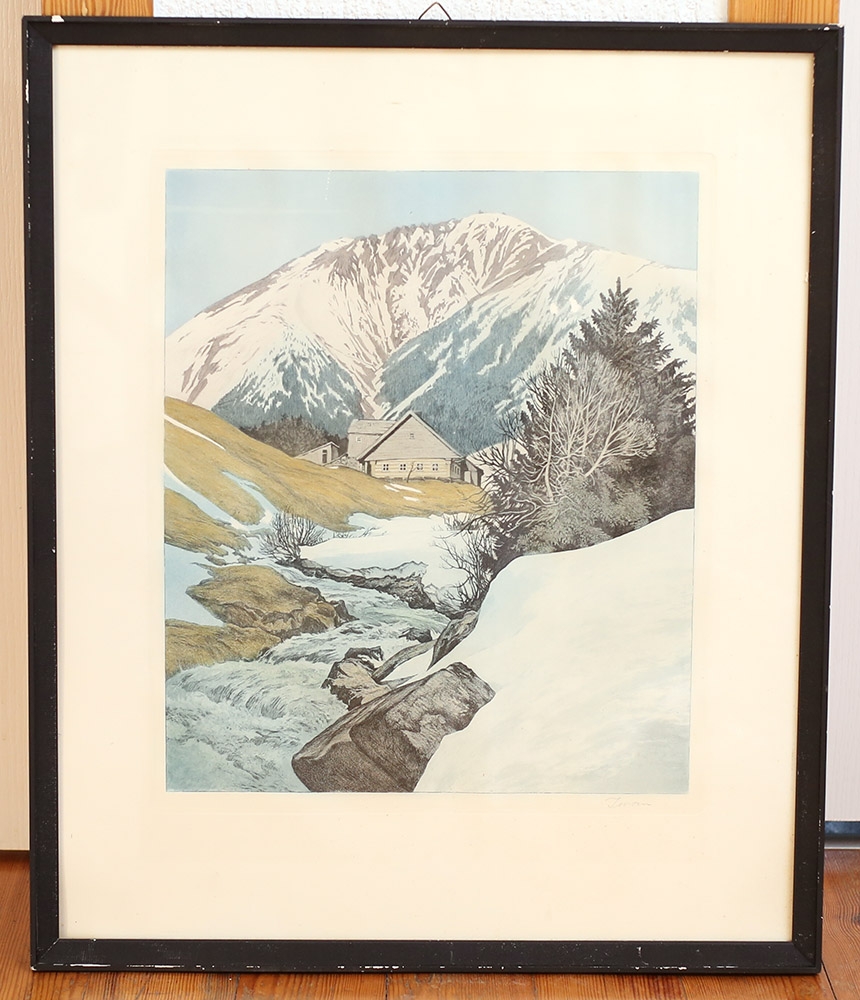 STARA GRAFIKA - Friedrich Iwan, Karkonosze