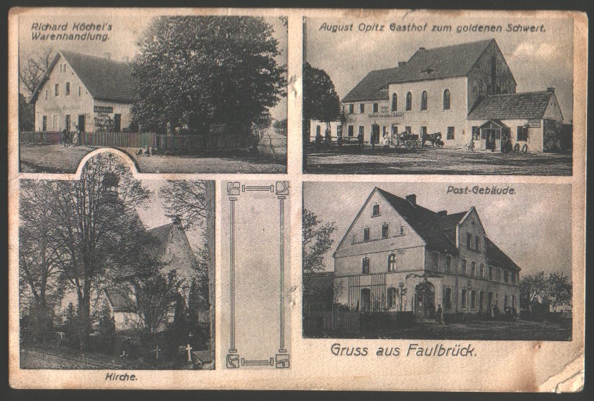 MOŚCISKO DZIERŻONIOWSKIE 1910 Faulbruck