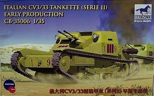 Bronco CB35006 Italian CV L3/33 Tankette Serie II
