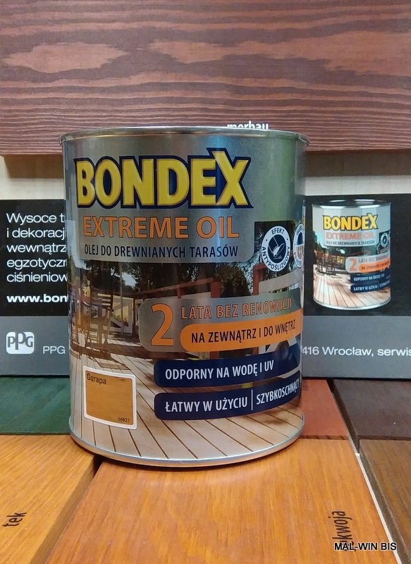 BONDEX__Extreme Oil__Olej do drewna __ 0,75L