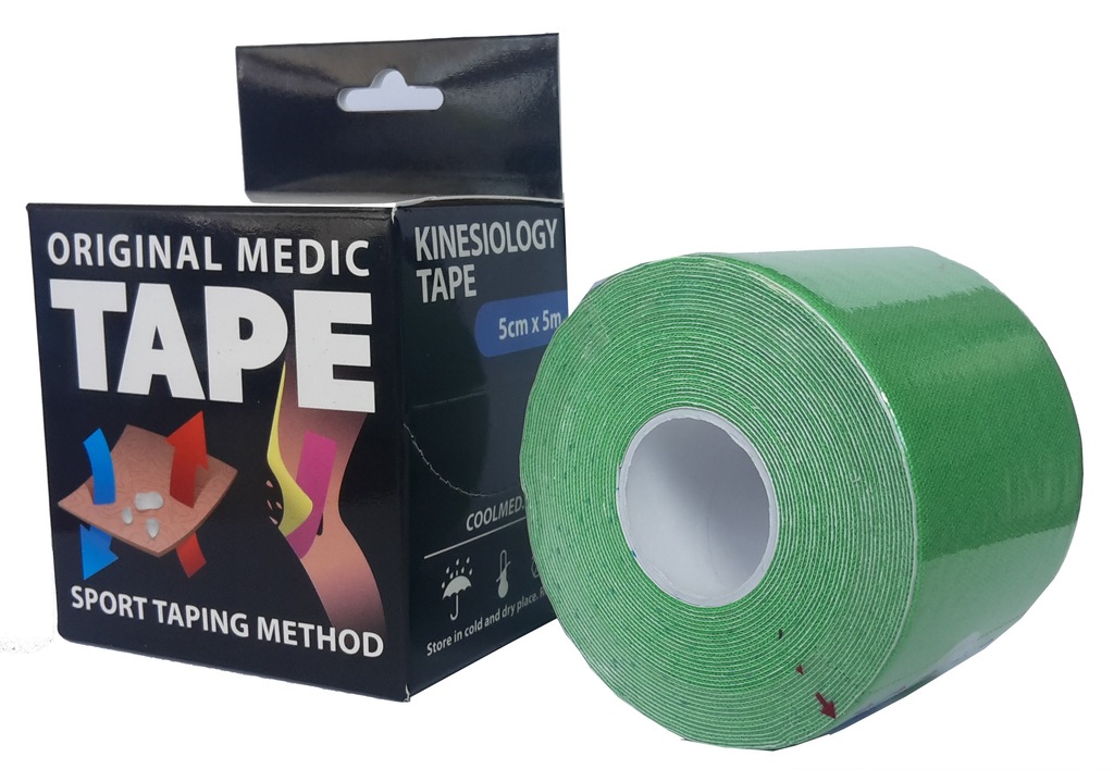 Kiniesiotaping plastry taping tape taśma ZIELONA