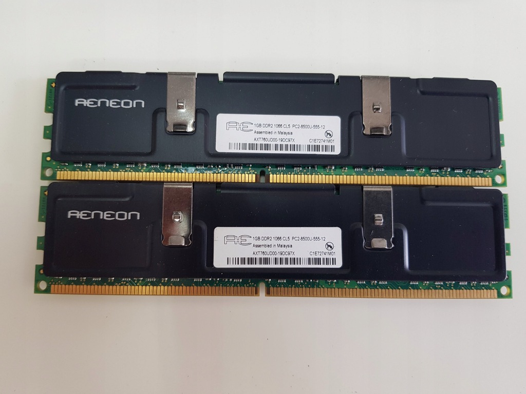 AENEON XTUNE 2GB (2x1GB) 1066 CL5 PC2-8500U-555-12