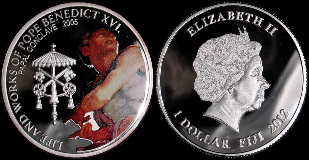 Fidżi, 1 Dollar 2005, Konklawe, Benedykt XVI