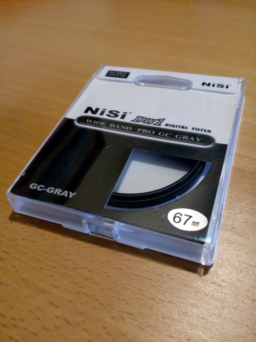 filtr połówkowy szary NISI DW1 67mm - jak nowy!
