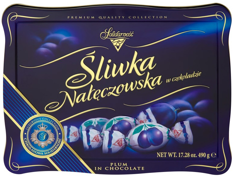 Śliwka Nałęczowska w czekoladzie Solidaność 490 g