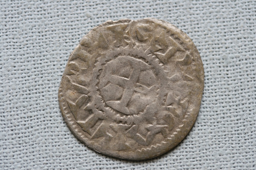 Denar XI w Francja Poitou (Melle) srebro