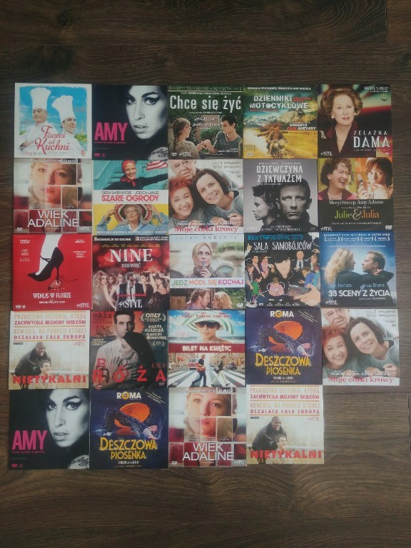 Zestaw filmów DVD z gazet