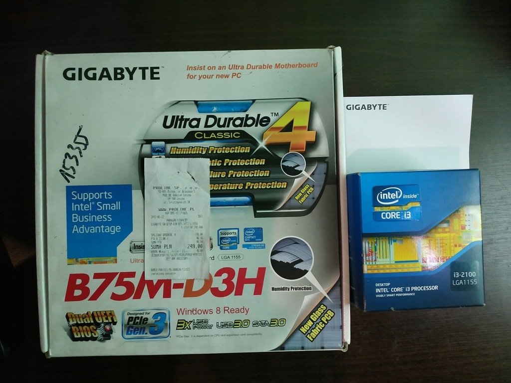 Płyta główna Gigabyte B75M-D3H - 7742773071 - oficjalne archiwum Allegro
