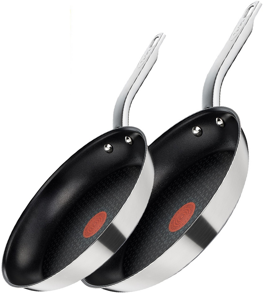 TEFAL ZESTAW PATELNI DUETTO 24 / 28cm + POKRYWKI - 6817720002 ...