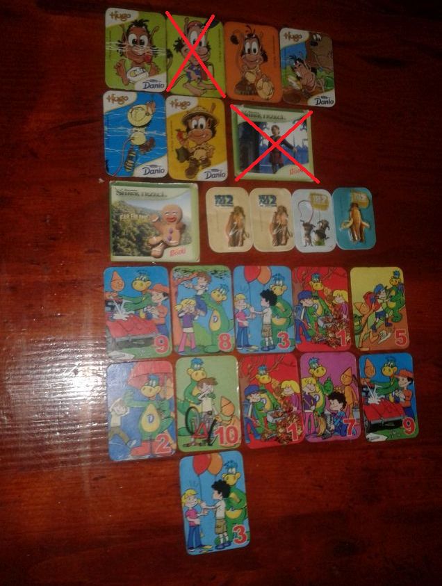 Magnesy Danonki/Danone, Hugo,Shrek,Epoka lodowcowa