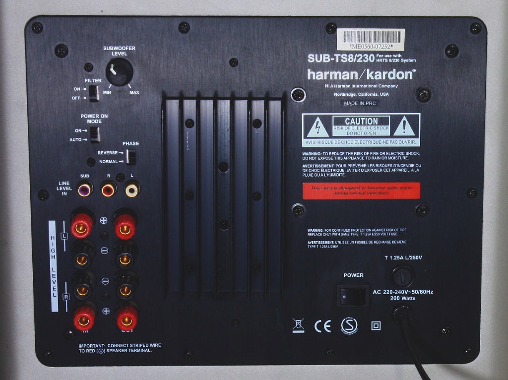 HARMAN/KARDON SUBTS8 SUBWOOFERA AKTYWNY POTĘGA 7665632440 oficjalne archiwum Allegro