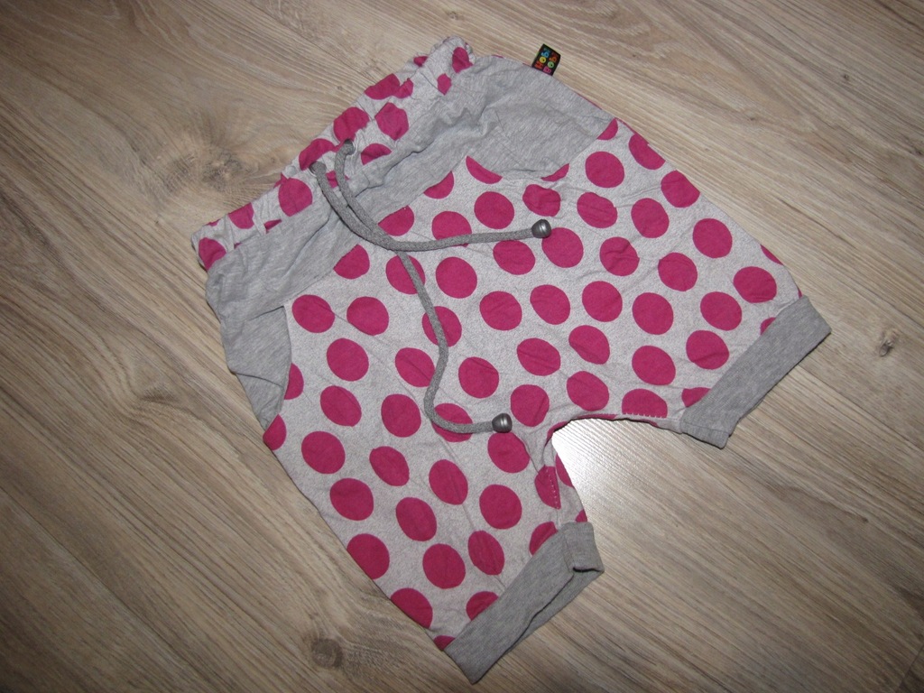 Spodnie baggy Hobi Bobi rozm. 116 grochy