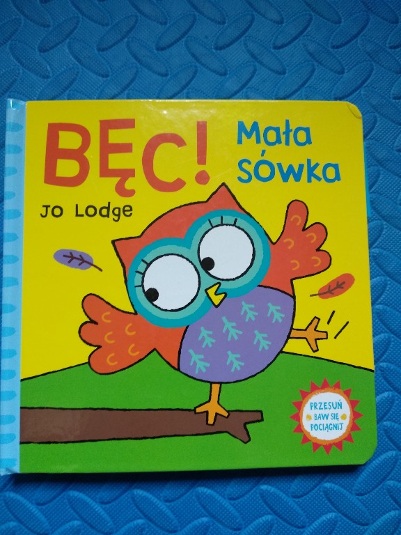 Jo Lodge, Bęc mała sówka, książeczka, przesuwanka