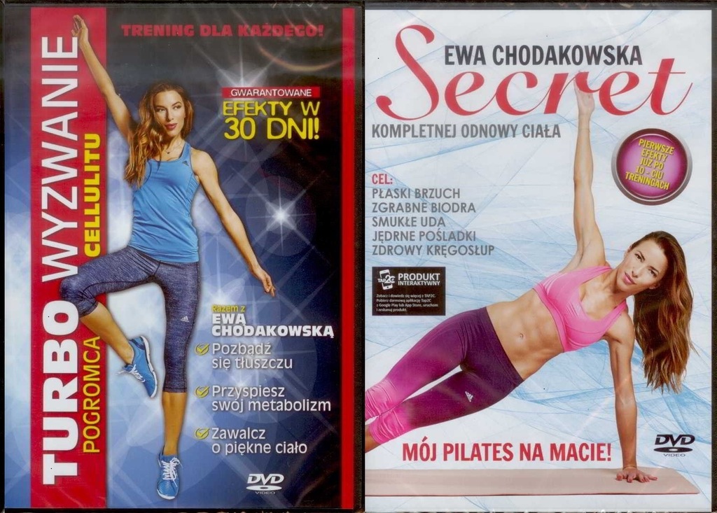 EWA CHODAKOWSKA TURBO WYZWANIE + SECRET [ 2 DVD ]
