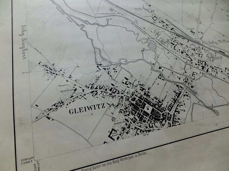 Gliwice - Gleiwitz - Petersdorf - Górny Śląsk mapa