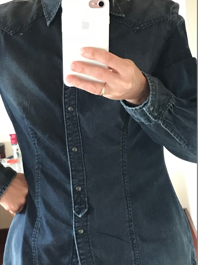 DIESEL koszula jeans taliowana