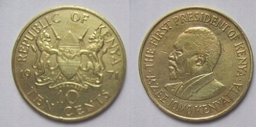 Kenia 10 cent 1971