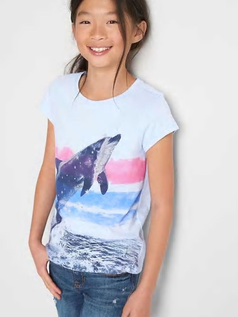 GAP Koszulka dla dziewczynki XL12lat Delfin