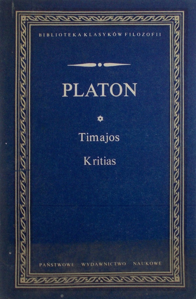 Platon  - Timajos. Kritas