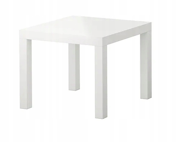 ŁAWA STOLIK KAWOWY BIAŁY POŁYSK STÓŁ IKEA ŁAWOSTÓŁ