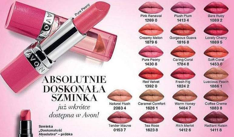 Avon Szminka Caring Coral Doskonałość Unikat