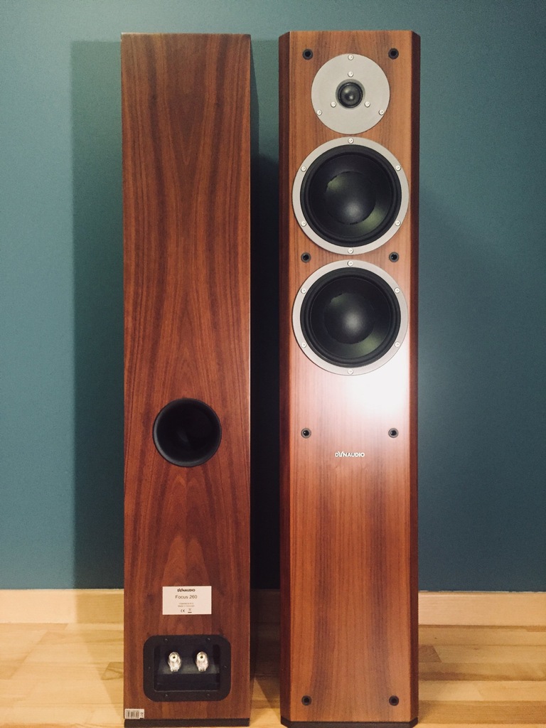 DYNAUDIO FOCUS 260 - kolor Walnut - stan znakomity