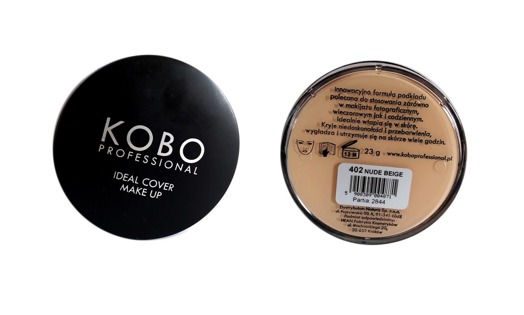 podkład w kompakcie KOBO IDEAL COVER MAKE UP
