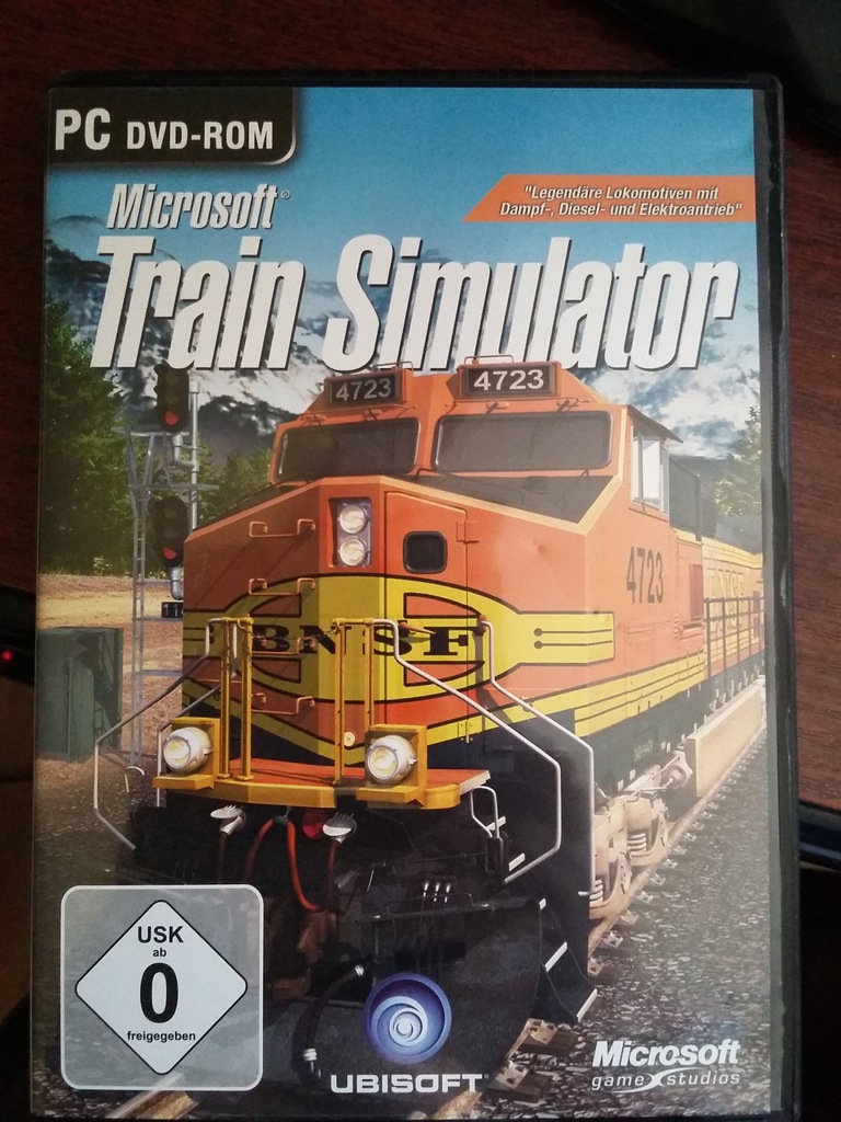 PC DVD-ROM MICROSOFT TRAIN SIMULATOR POCIĄGI