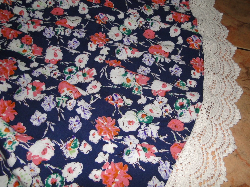 sukienka CUDO koronka LATO 36/38 KWIATY CARY