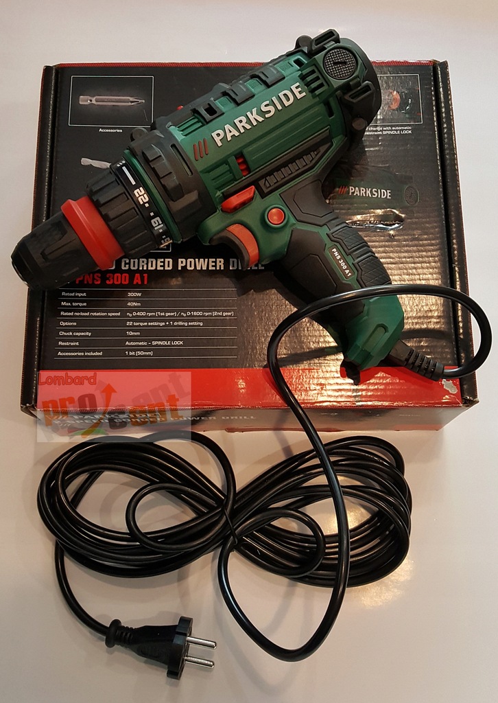 Parkside 300W 2-Speed Corded Power Drill PNS 300 A1