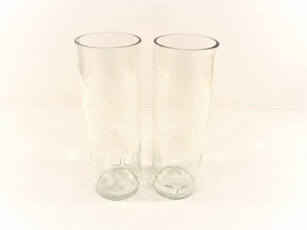 komplet 2 wazonów szklanych