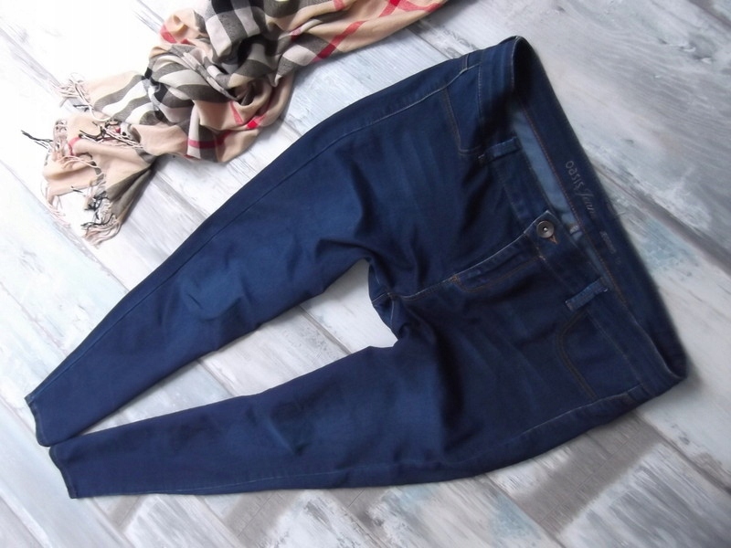 OASIS___skinny spodnie rurki jeans___44